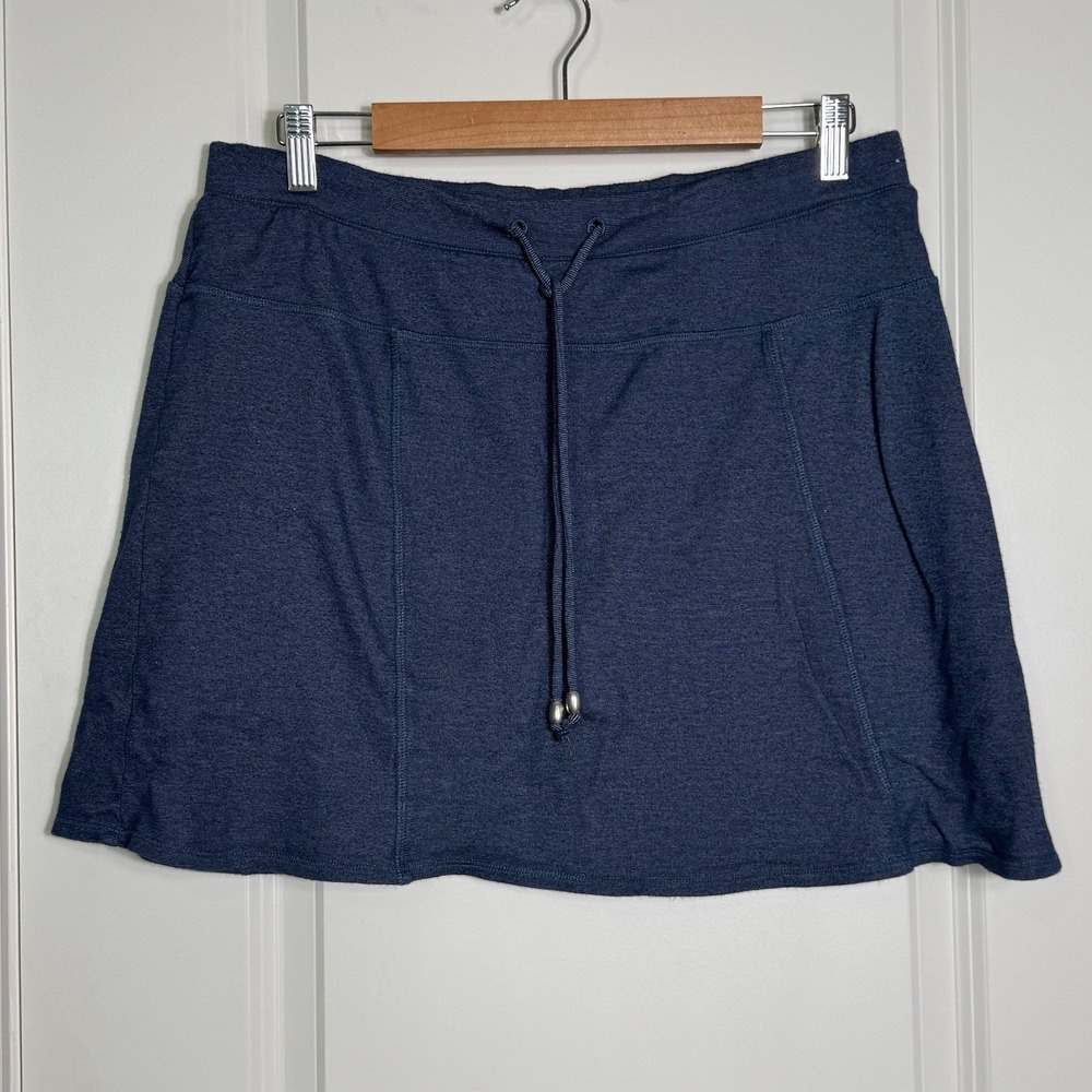 Green Tea Womens Navy Blue Athletic Skort‎ Skirt Shorts Size XL
